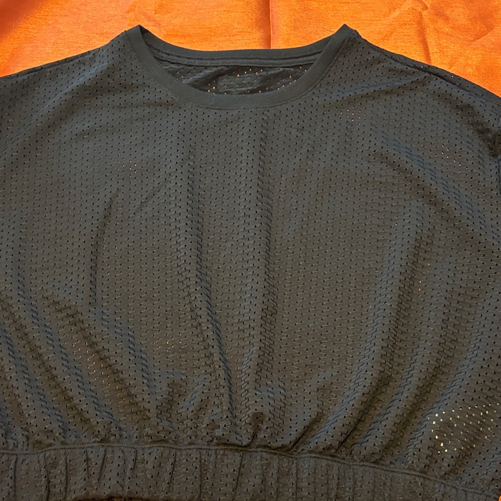 Zumba Fitness Black Mesh Crop Top